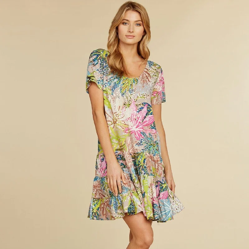 Stylish Looks Hattie Dress - Sea Leaf