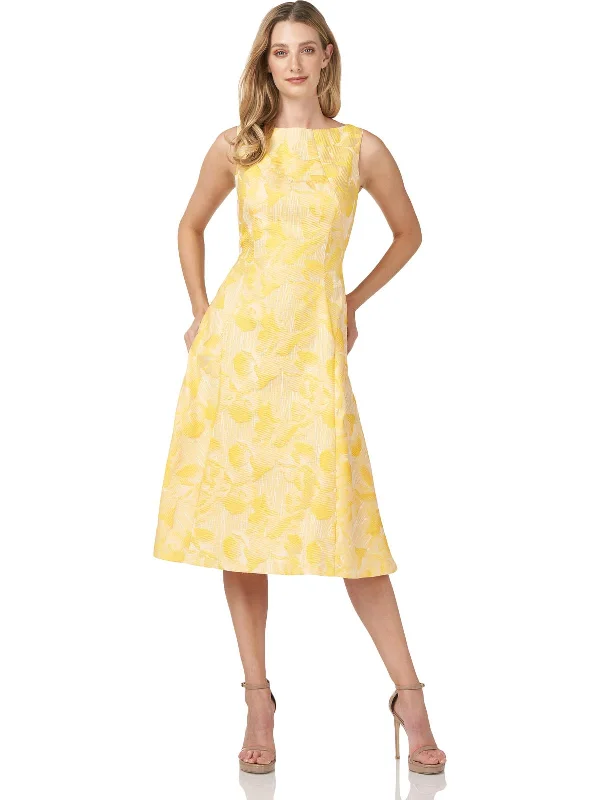 Massive Selection Sale Keegan Womens Metallic Midi Cocktail and Party Dress
