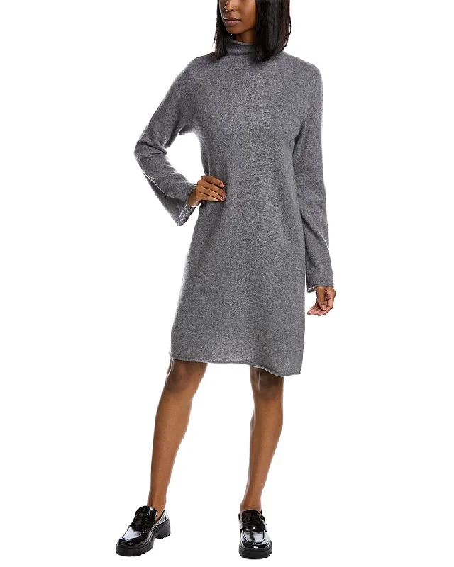 Casual Chic Clothing philosophy Funnel Neck Cashmere Sweaterdress