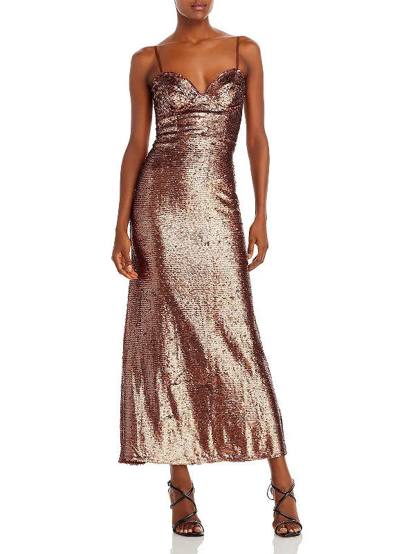 Fashion Deal Stasia Womens Sequined Formal Evening Dress