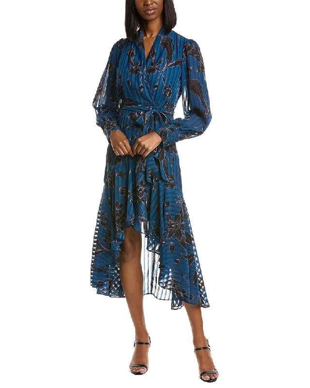Polished Finish Taylor Surplice Midi Dress