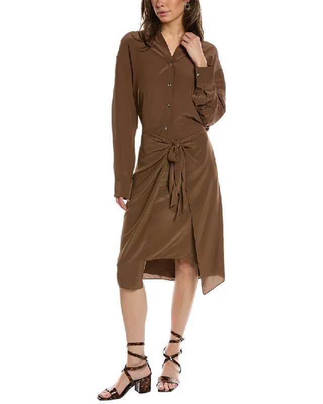 Catch Every Fashion Trend Theory Sarong Shirtdress