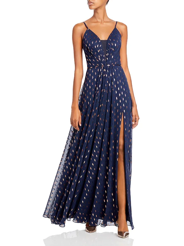 Shop Sales Womens Mesh Inset Maxi Evening Dress