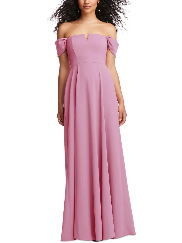 Your Timeless Wardrobe Awaits Womens Solid Polyester Evening Dress