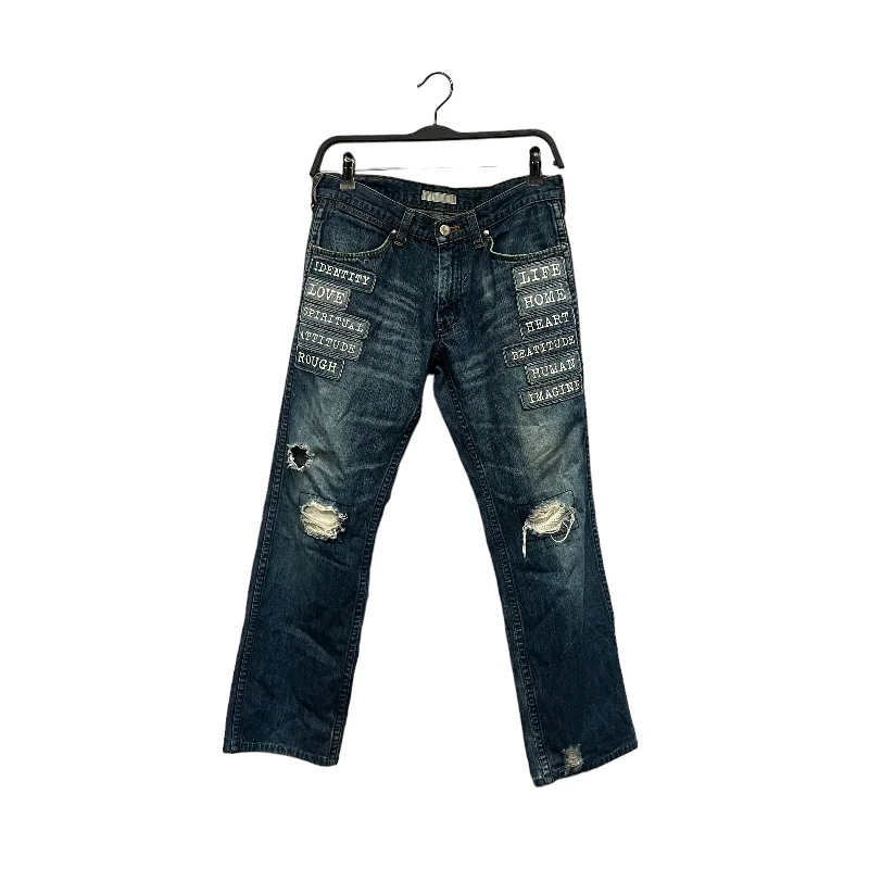 Clearance Event NUMBER (N)INE/Bottoms/00/Cotton/BLU/patch jeans