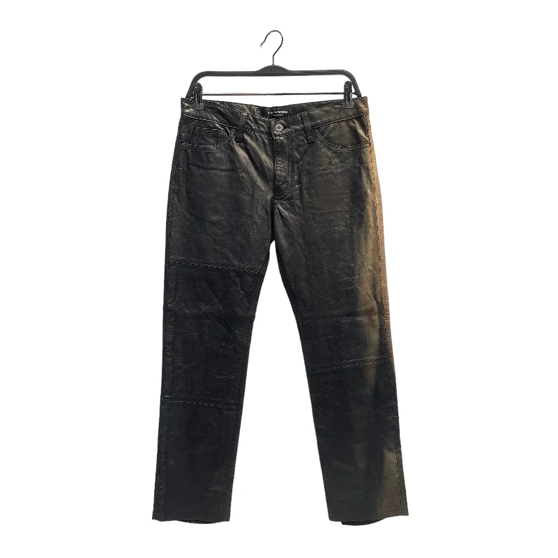 Trendy Street Style JUNYA WATANABE COMME des GARCONS/Straight Pants/M/Leather/BLK/FADED LEATHER