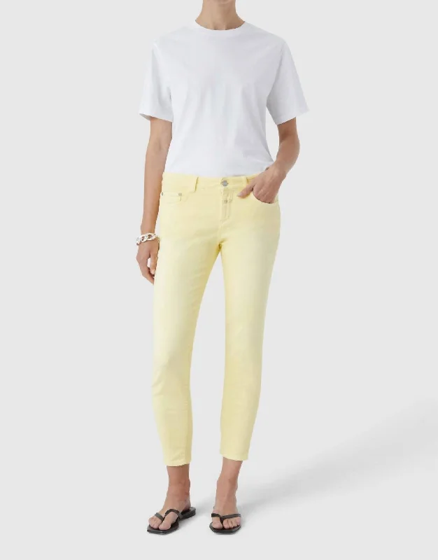 Chic Trend Collection Baker Jean In Yellow Orchid