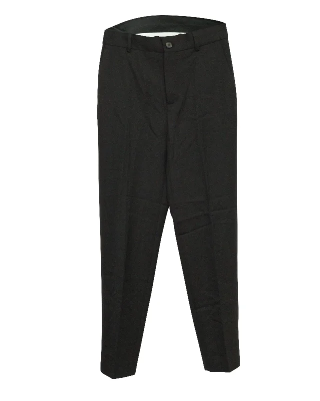 Chic And Trendy Balenciaga Straight Pants in Black Wool