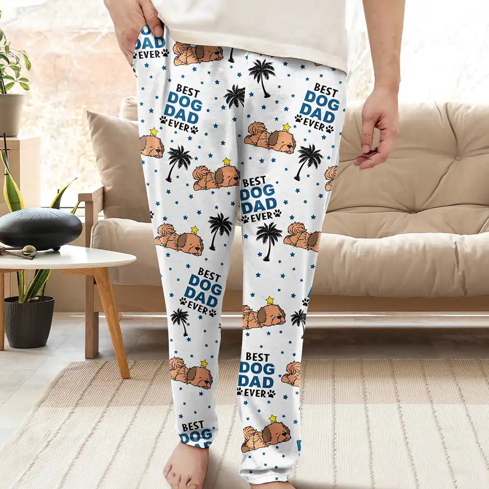 Special Occasion Wear Best Dog Mom Dad Ever Lying Dog - Personalized Pajama Pants