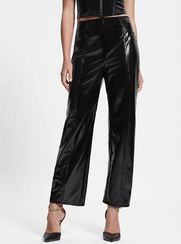 Trendy Threads Black Monica Faux Leather Pants