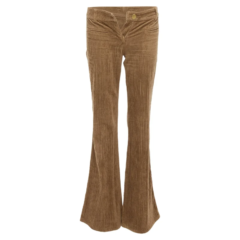 Limited Edition Chloe Cotton Corduroy Low Waist Flared Pants