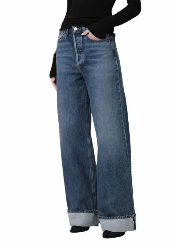 Fashion Forward Dame High Rise Wide Leg Jeans In Control