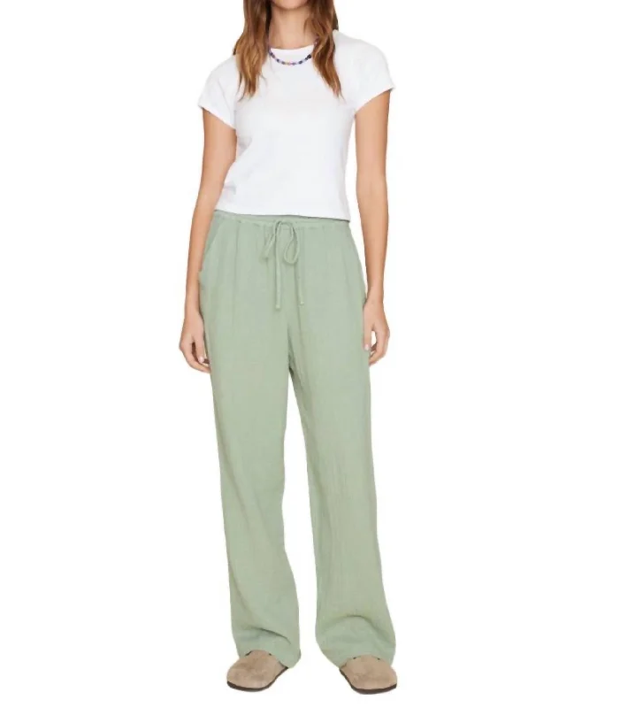 Stay Ahead In Style Dylan Pant In Aqua Grey