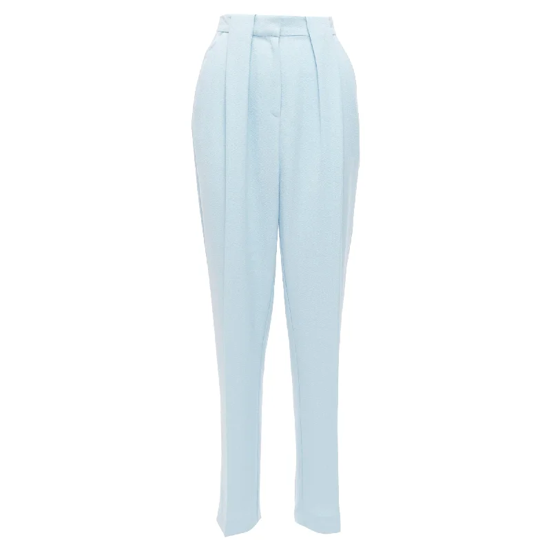 Hot Deals Emilia Wickstead Crepe Pleated Waist Tapered Pants