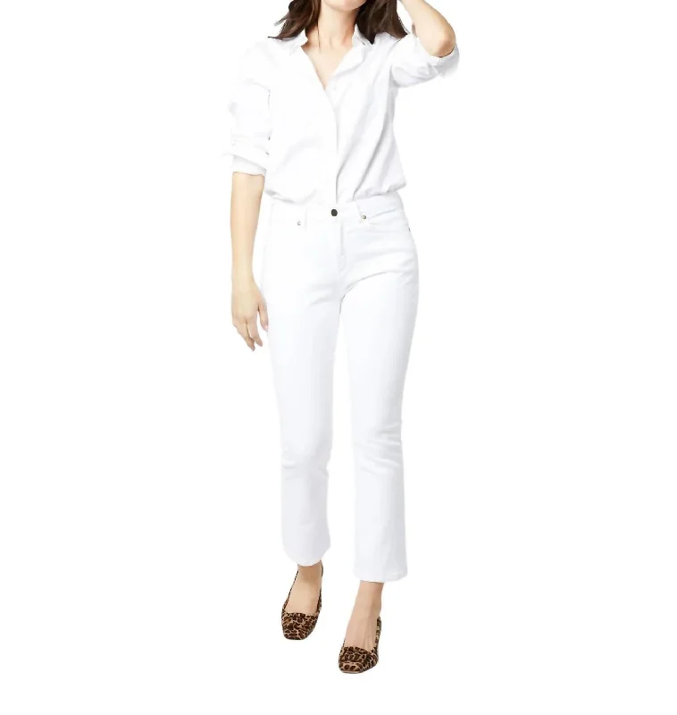 Big Discounts Flare Cropped 5-Pocket Jean In White