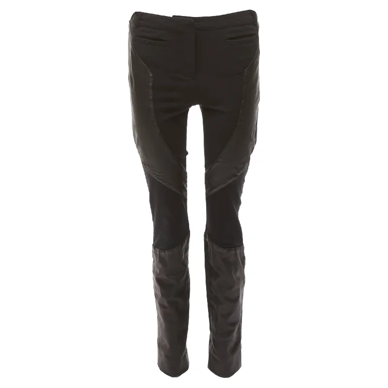 Attire Sale Givenchy Lambskin Leather Panel Patchwork Riding Pants