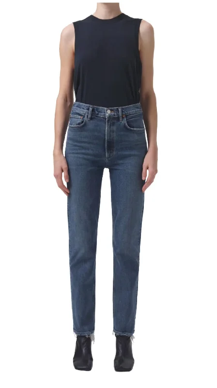 Trend Alert High Rise Stovepipe Jeans In Captivate