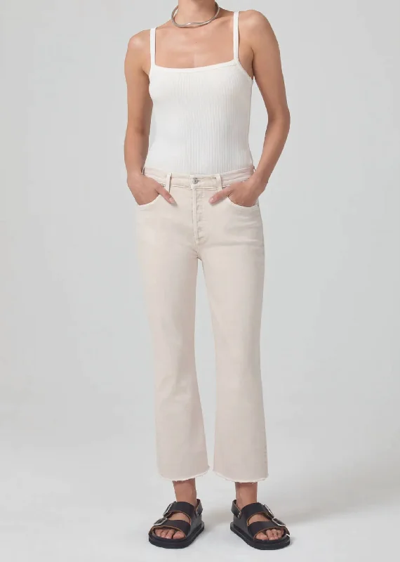 Day To Night Styles Isola Cropped Boot Pant In Almondette