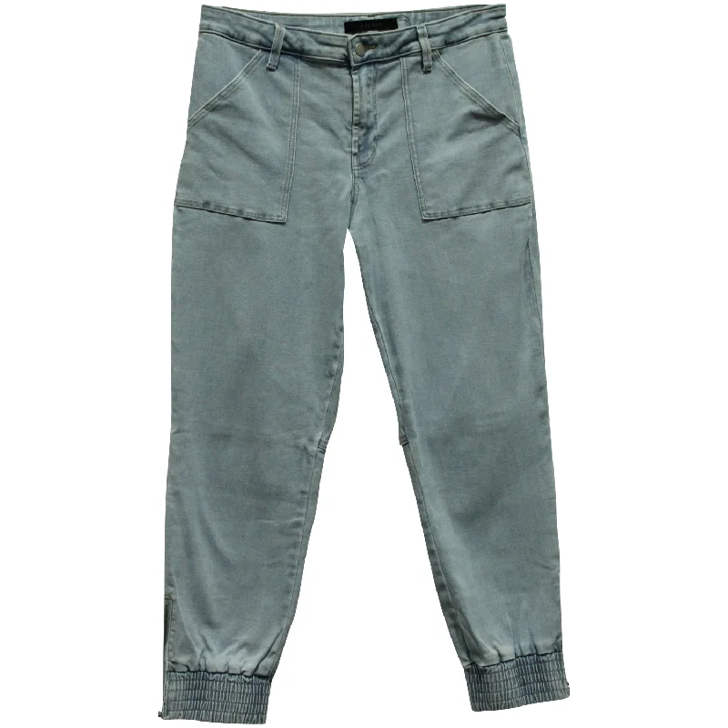 Quality Driven Apparel J Brand Arkin Cropped Jeans in Light Blue Cotton