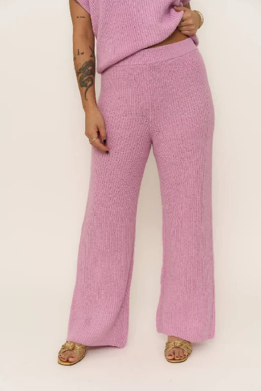 Bid Farewell To The Old Season Julia Pant In Pink