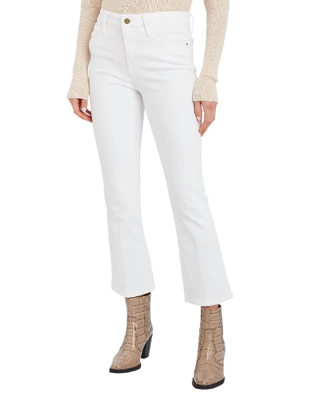 Crazy Price Slashing Le Crop Mini Boot Jeans In Blanc