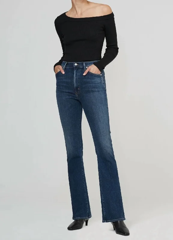 Casual Chic Lilah High Rise Bootcut Jeans In Morella