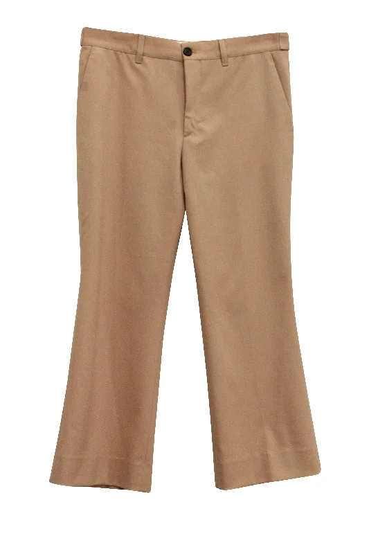 Huge Discounts This Week Miu Miu Flare Pants in Dusty Pink Wool