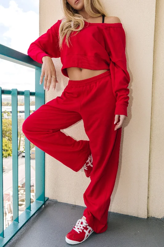 Exclusive Designer Collection Monaco Wide Leg Sweatpant (Autumn X Five)