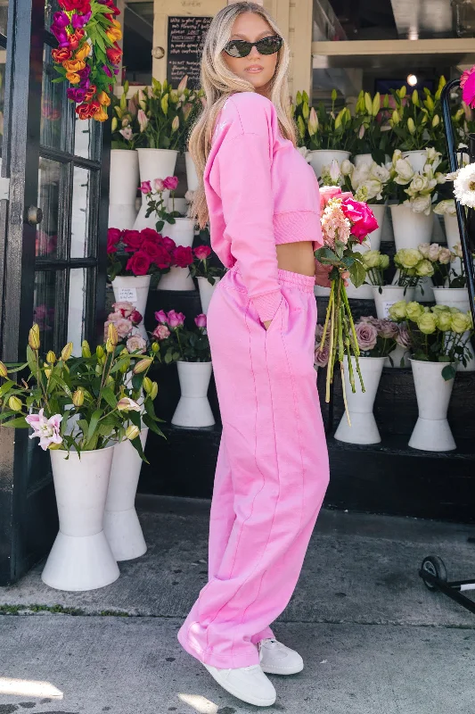 Urban Femme Streetwear Monaco Wide Leg Sweatpant (Autumn X Five)