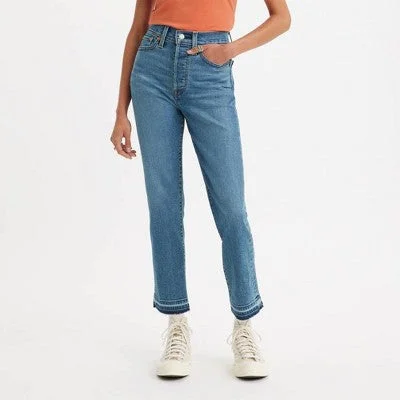 Redefining Women's Fashion New - Levi's Women's High-Rise Wedgie Straight Cropped Jeans - Turned On Me 27