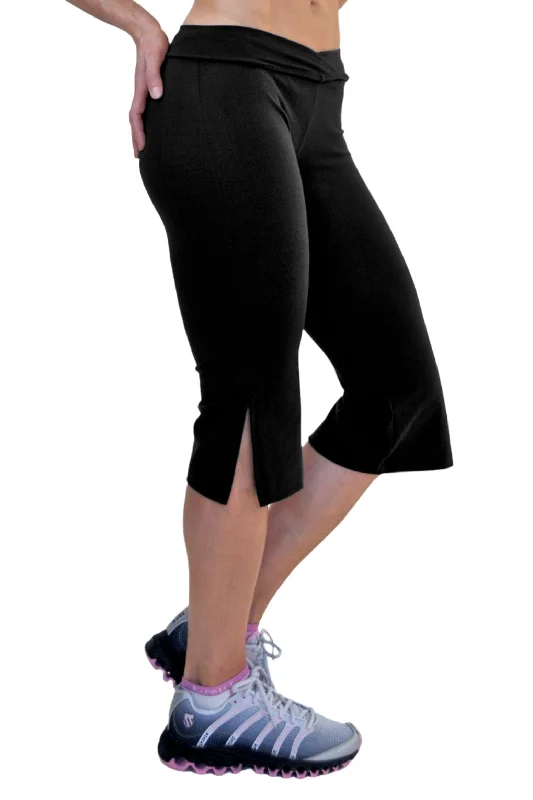 Season Sale One Step Ahead Brushed Supplex Loose V-Front Capri 295