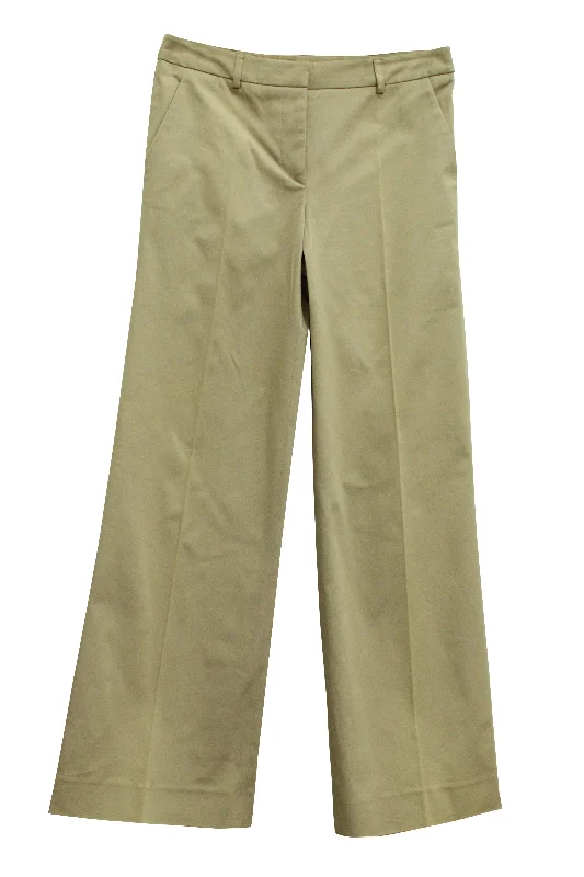Stupidly Low Prices Red Valentino Flare Pants in Beige Cotton