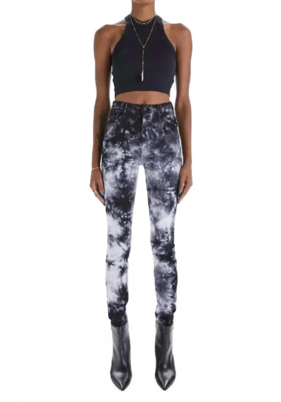 Chic Outfits Super Swooner Tie Dye Skinny Jean In Winding Paths