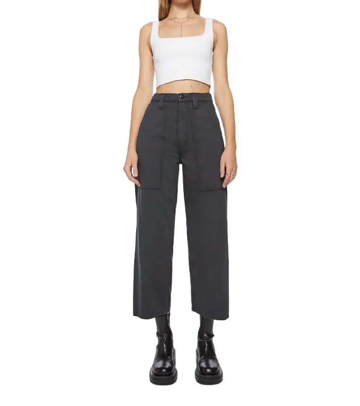 Stylish Savings The Quartet Breaker Flood Jeans In Faded Black