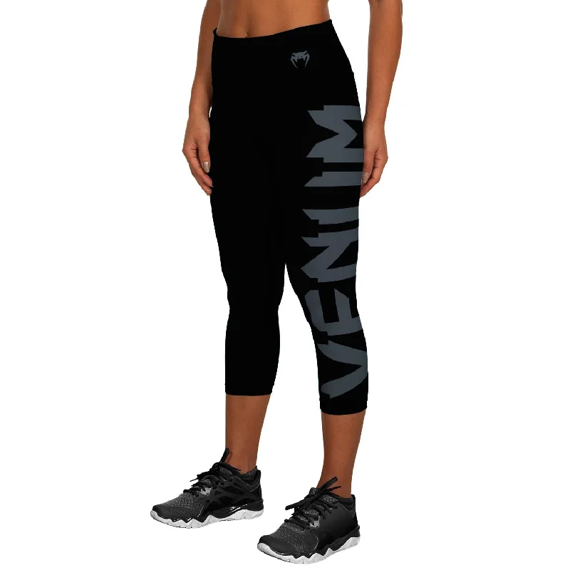 Your Timeless Wardrobe Awaits Venum Giant Cropped Leggings - Black/Grey